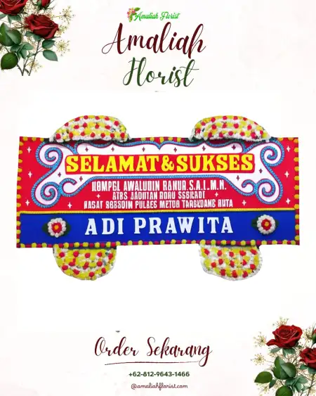 Papan Bunga Ucapan Selamat Lorok